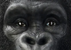 Dekoracja stojąca Gorilla Front 90x107 cm czarna