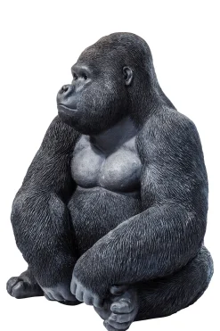 Dekoracja stojąca Gorilla 60x76 cm ciemnoszara