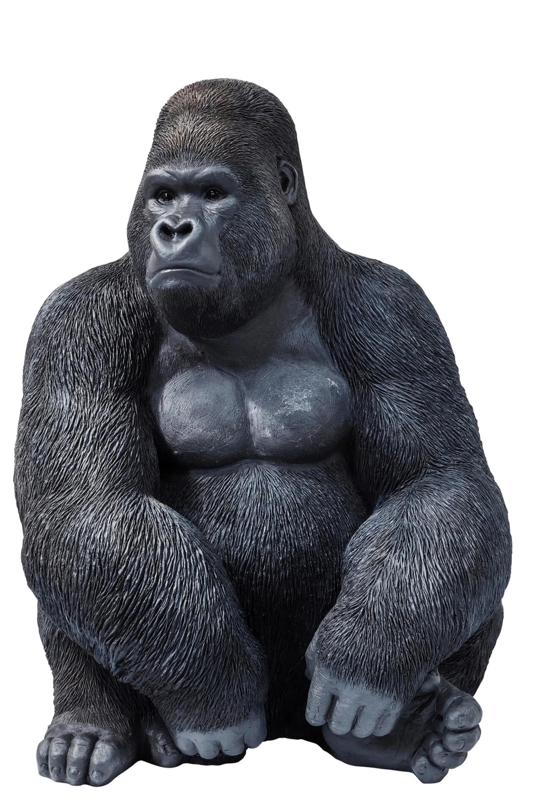 Dekoracja stojąca Gorilla 60x76 cm ciemnoszara
