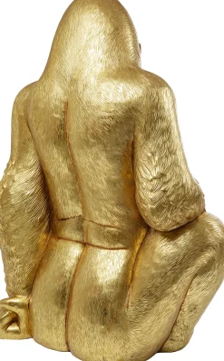 Dekoracja stojąca Gorilla XL 130x180 cm złota