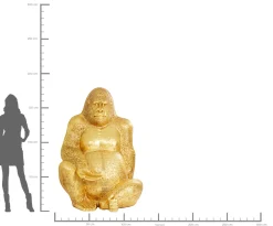 Dekoracja stojąca Gorilla XL 130x180 cm złota