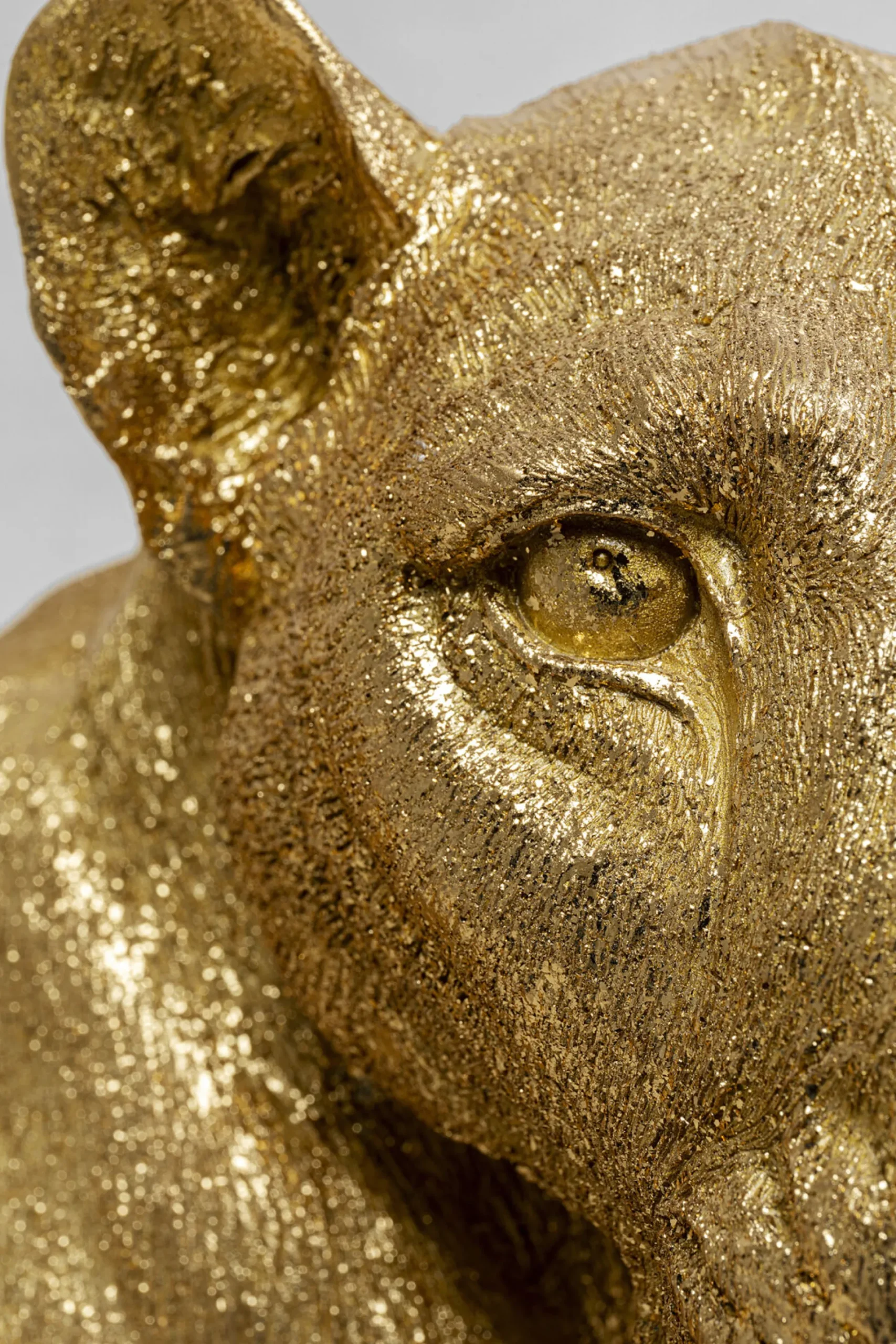 Dekoracja stojąca Lion 113x40 cm złota