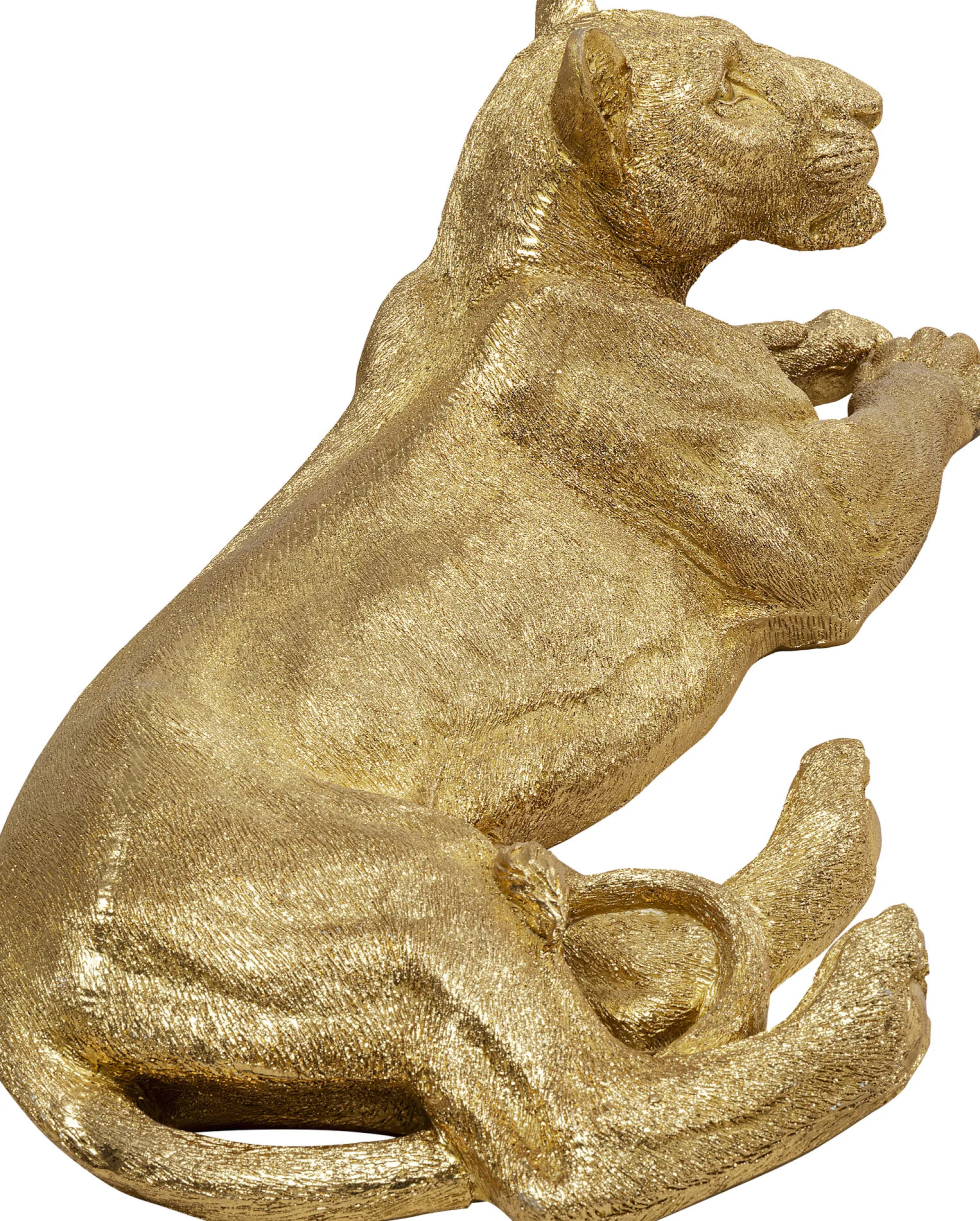 Dekoracja stojąca Lion 113x40 cm złota