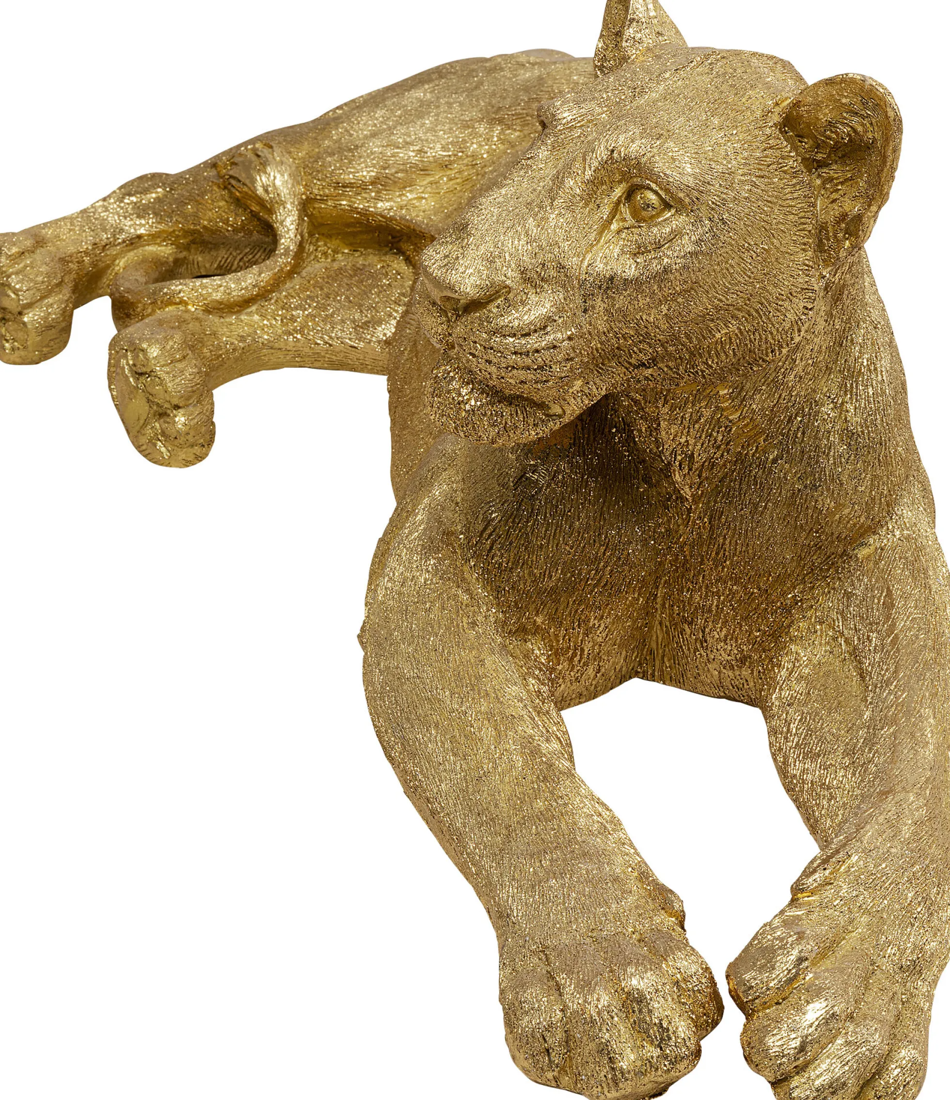 Dekoracja stojąca Lion 113x40 cm złota