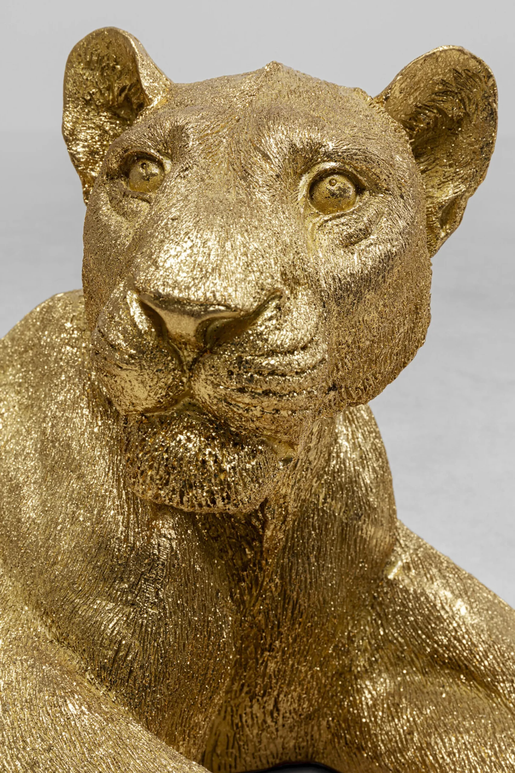 Dekoracja stojąca Lion 113x40 cm złota