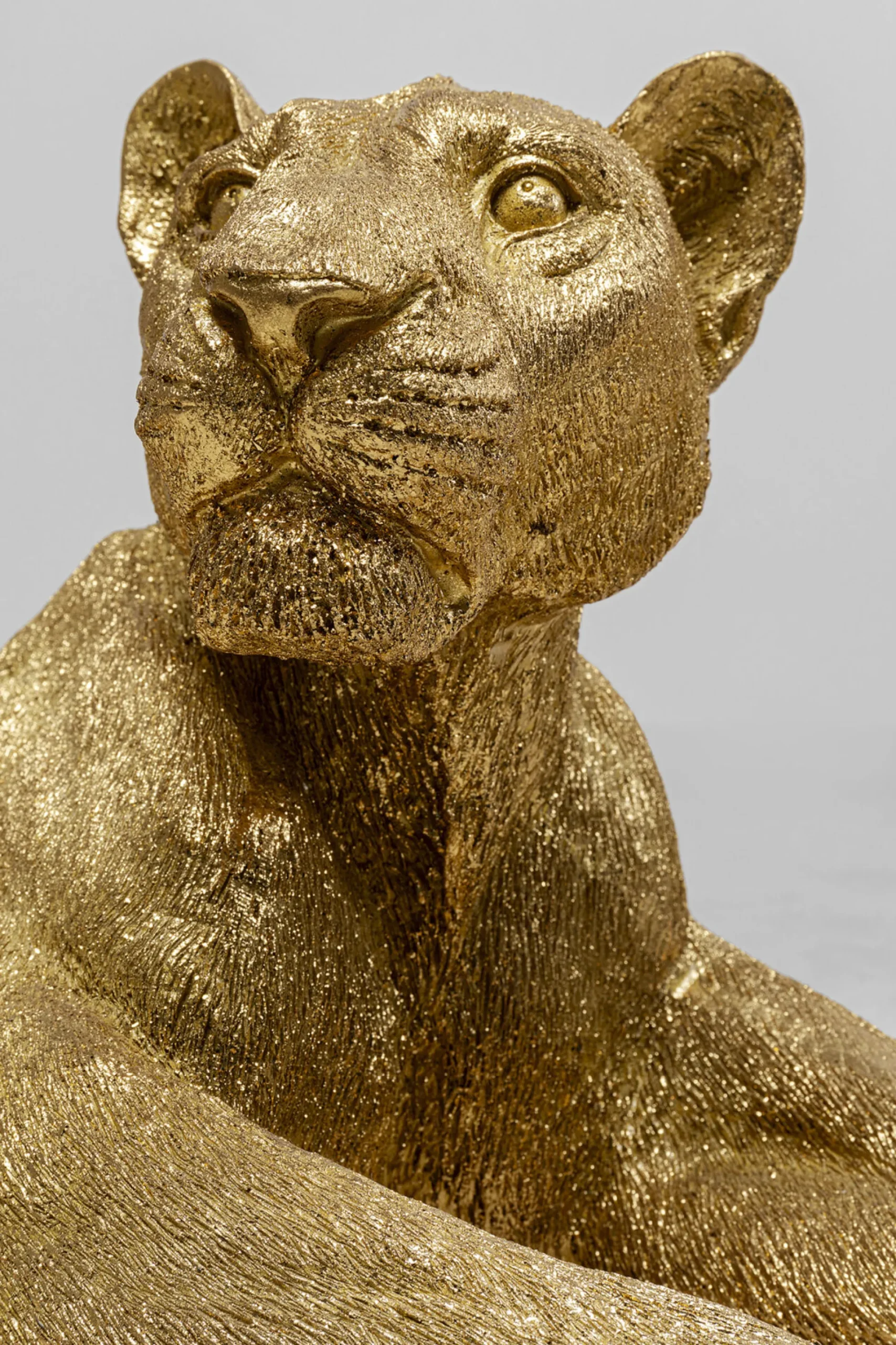 Dekoracja stojąca Lion 113x40 cm złota