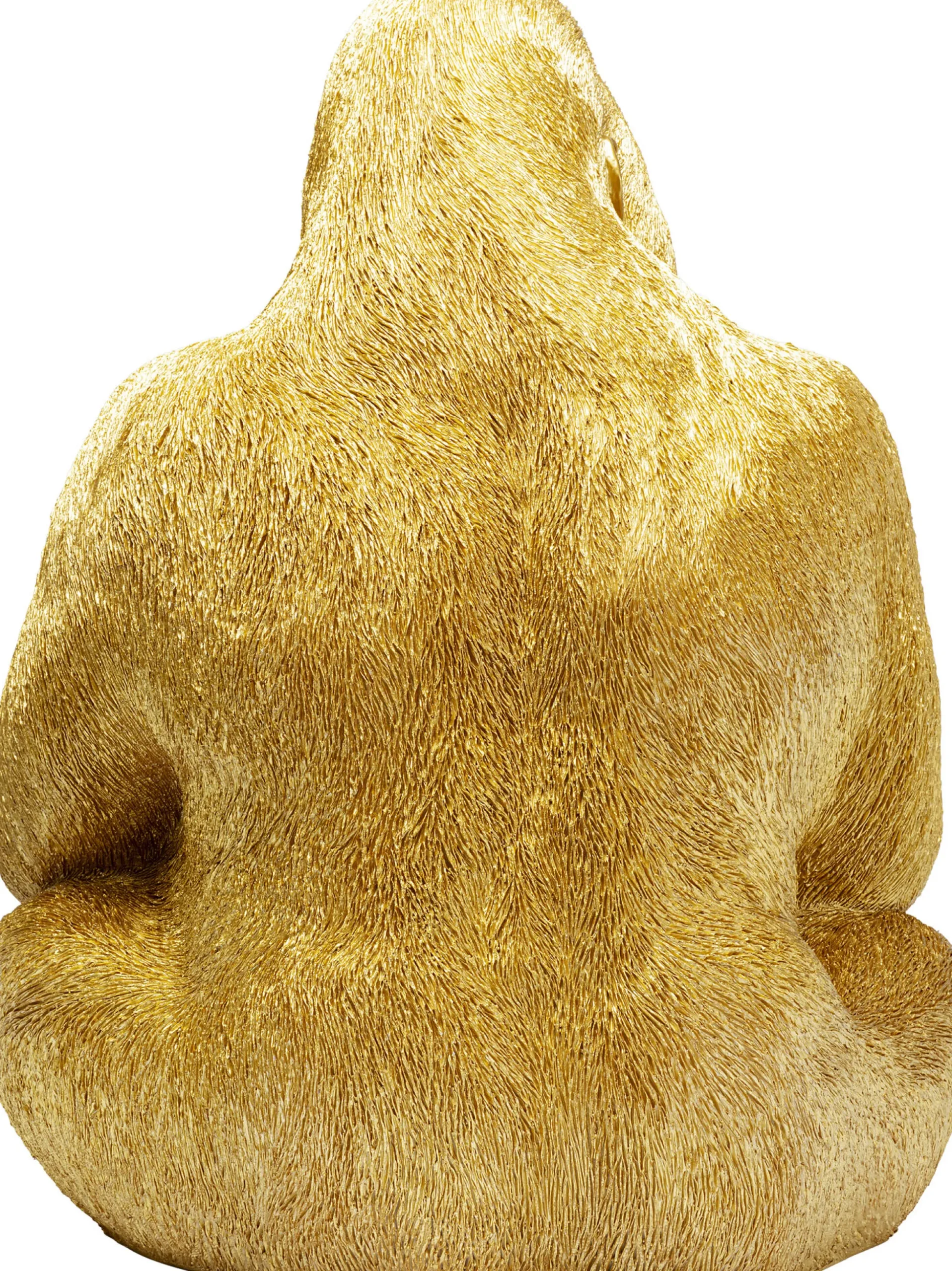 Dekoracja stojąca Monkey Gorilla Side XL 60x76 cm złota