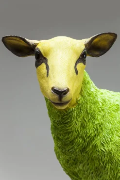 Dekoracja stojąca Sheep 49x60 cm zielona