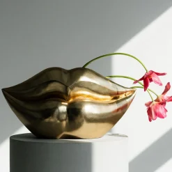 Doniczka Lips złota 30cm