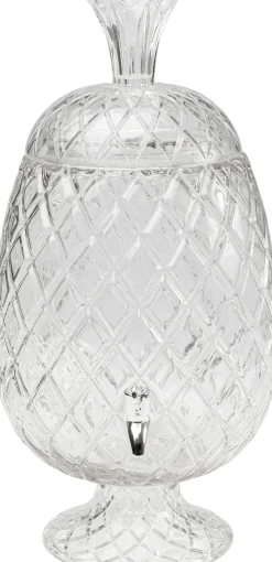 Dyspenser do napojów szklany transparentny ananas Ø26x50 cm