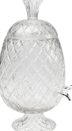 Dyspenser do napojów szklany transparentny ananas Ø26x50 cm