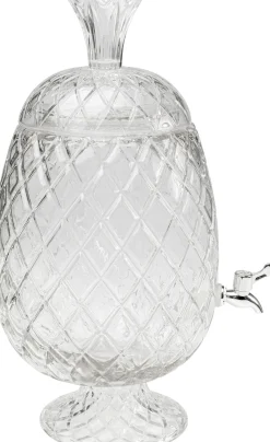 Dyspenser do napojów szklany transparentny ananas Ø26x50 cm