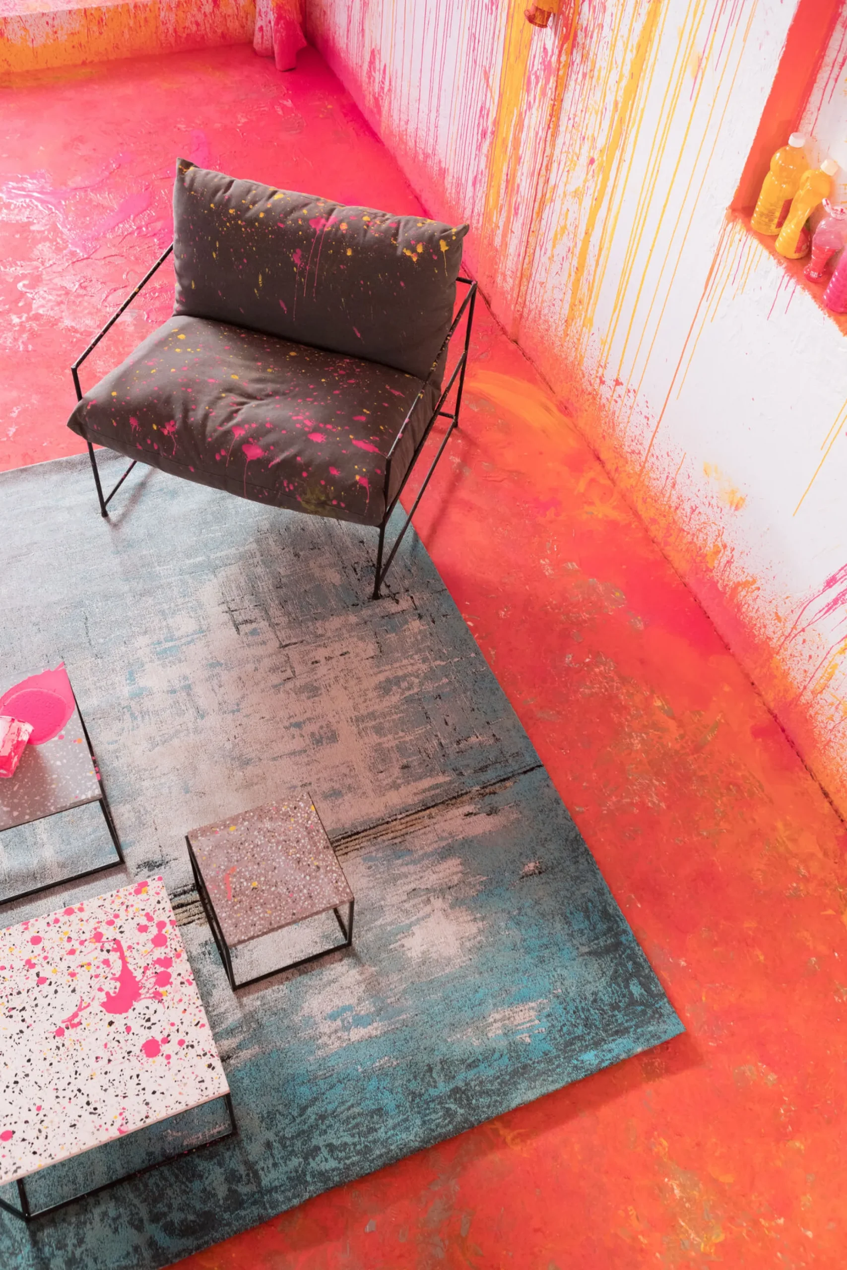 Dywan Abstract 170x240 cm niebieski