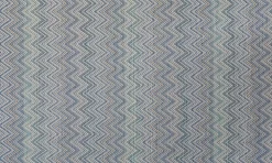 Dywan ogrodowy duży niebieski zygzak 230x330 cm