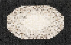 Dywan Pixel Circle szary 170x240cm