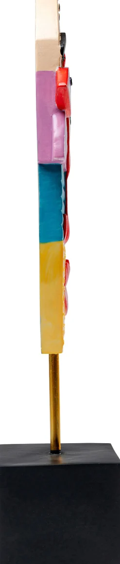 Figurka dekoracyjna Abstract Face 21x52 cm kolorowa
