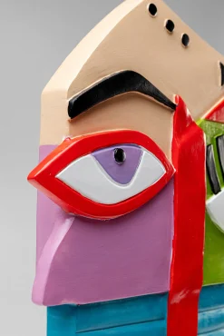 Figurka dekoracyjna Abstract Face 21x52 cm kolorowa