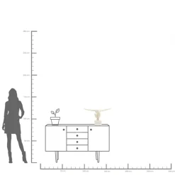 Figurka dekoracyjna Athlet biała 50 cm