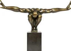 Figurka dekoracyjna Athlet 75x45 cm brązowa