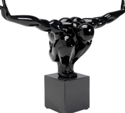 Figurka dekoracyjna Athlet 43x29 cm czarna