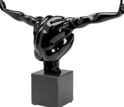 Figurka dekoracyjna Athlet 43x29 cm czarna
