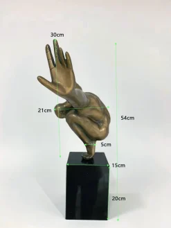 Figurka dekoracyjna Athlet 43x29 cm czarna