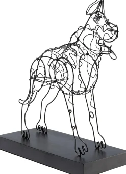 Figurka dekoracyjna Attack Dog 31x36 cm czarna