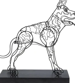Figurka dekoracyjna Attack Dog 31x36 cm czarna