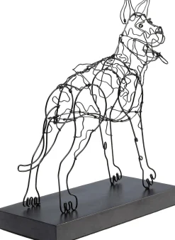Figurka dekoracyjna Attack Dog 31x36 cm czarna