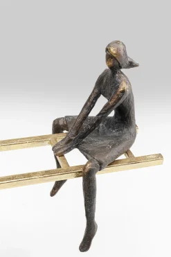 Figurka dekoracyjna Balance 45x41 cm czarno-złota