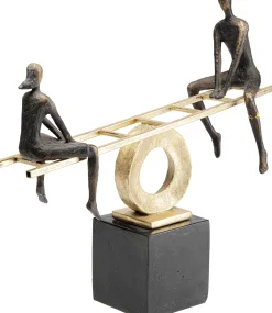 Figurka dekoracyjna Balance 45x41 cm czarno-złota