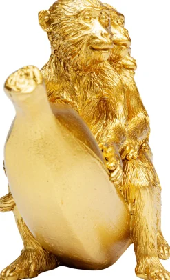 Figurka dekoracyjna Banana Ride 20x12 cm złota