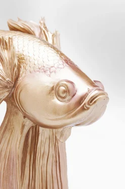 Figurka dekoracyjna Betta Fish 63x57 cm złota