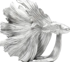Figurka dekoracyjna Betta 34x37 cm srebrna
