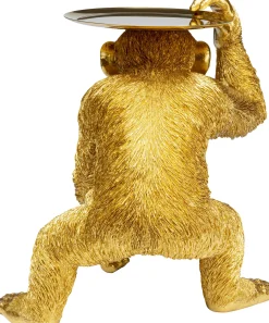 Figurka dekoracyjna Butler Playing Chimp 45x52 cm złota