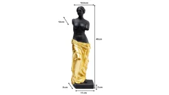 Figurka dekoracyjna Classic Beauty 14x48 cm czarno-złota