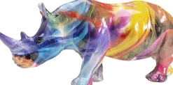 Figurka dekoracyjna Colored Rhino 17x8 cm
