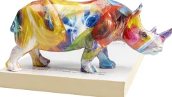 Figurka dekoracyjna Colored Rhino 17x8 cm