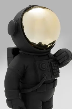Figurka dekoracyjna czarna astronauta 17x27 cm
