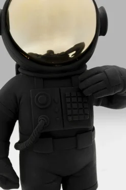 Figurka dekoracyjna czarna astronauta 17x27 cm