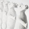 Figurka dekoracyjna Dancing Cows 40x23 cm biała
