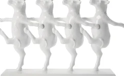 Figurka dekoracyjna Dancing Cows 40x23 cm biała