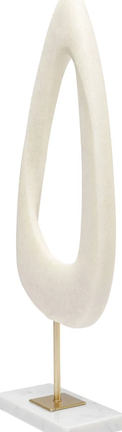 Figurka dekoracyjna do salonu organiczne kształty 18x53 cm