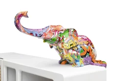 Figurka dekoracyjna Elefant Zirkus Graffiti (2-set)