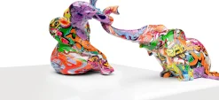 Figurka dekoracyjna Elefant Zirkus Graffiti (2-set)