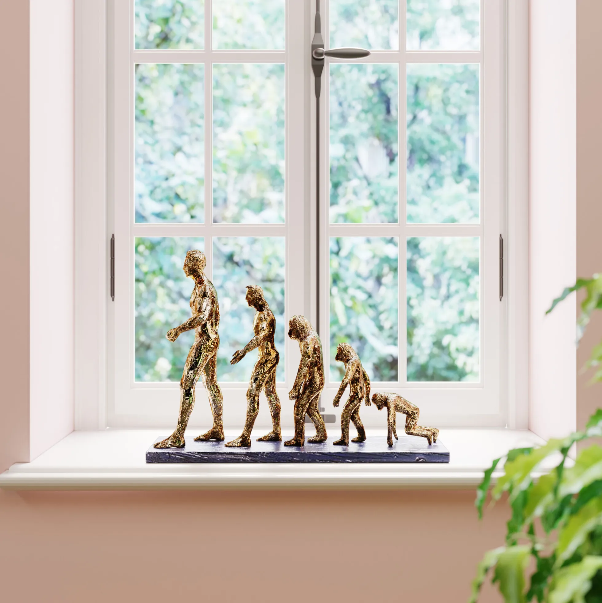 Figurka dekoracyjna Evolution 58x43 cm złota