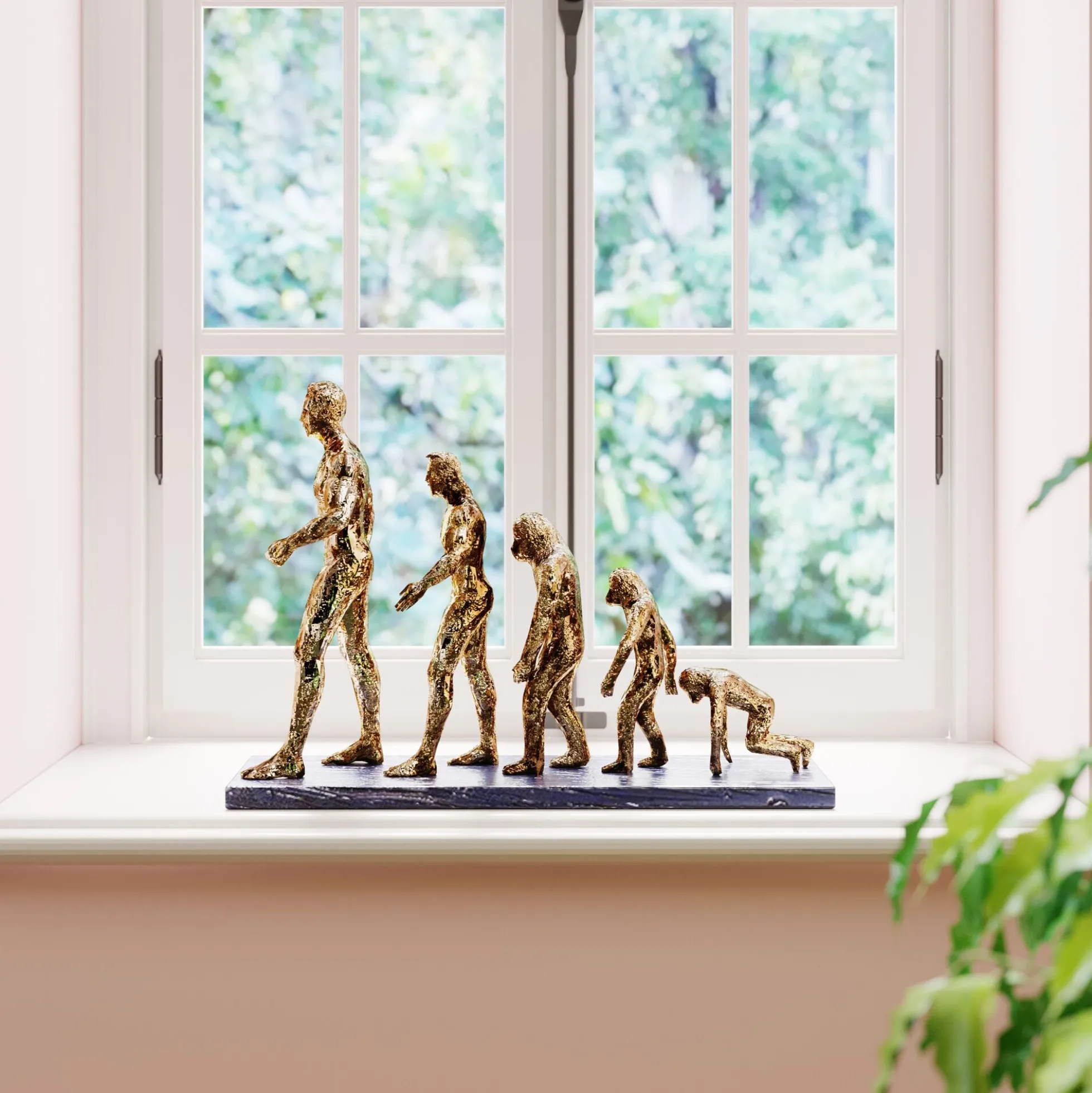 Figurka dekoracyjna Evolution 58x43 cm złota