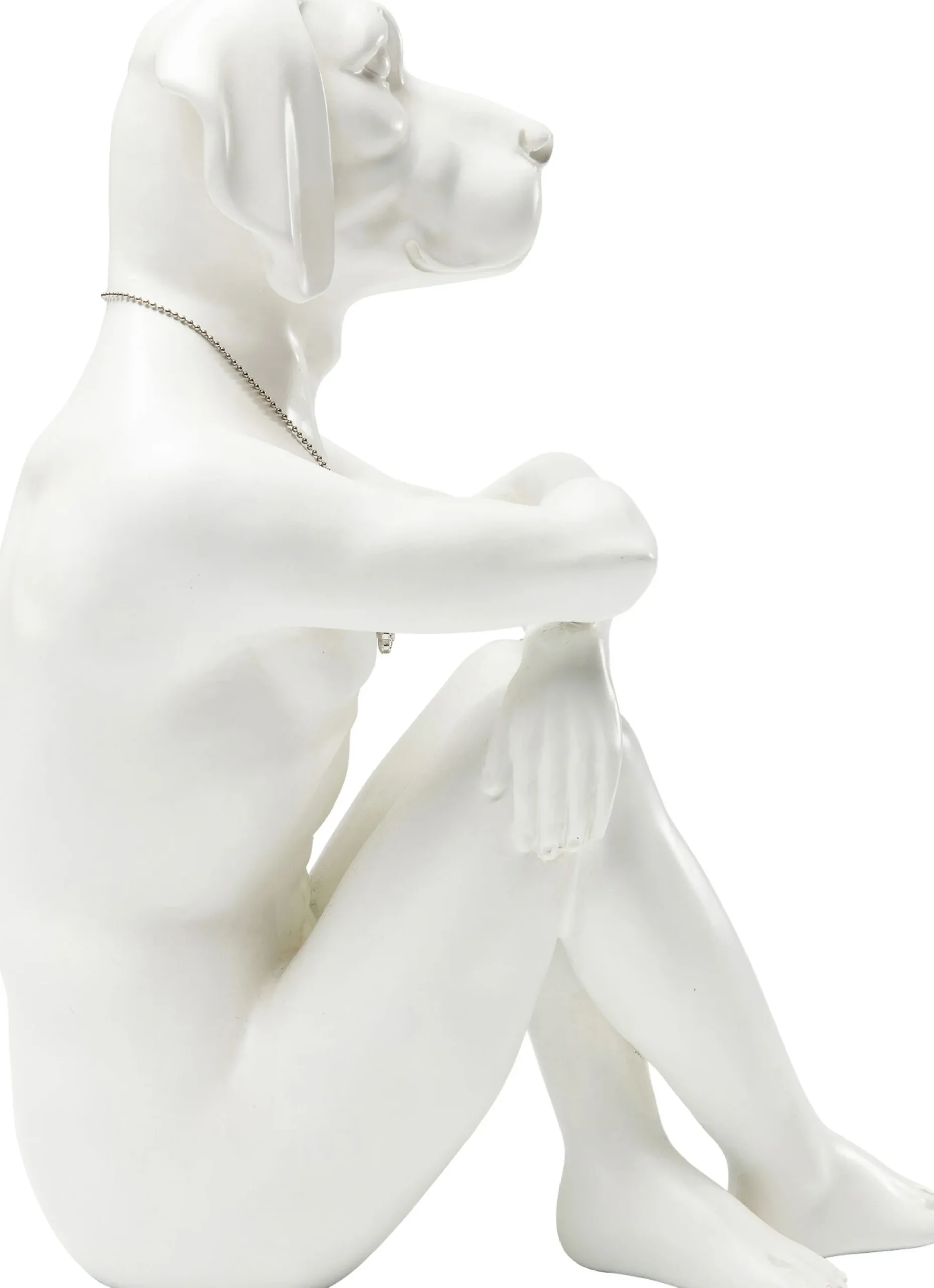 Figurka dekoracyjna Gangster Dog 26x33 cm kremowa