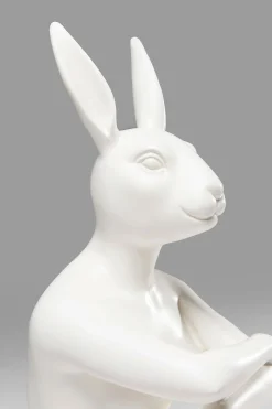 Figurka dekoracyjna Gangster Rabbit 26x39 cm biała