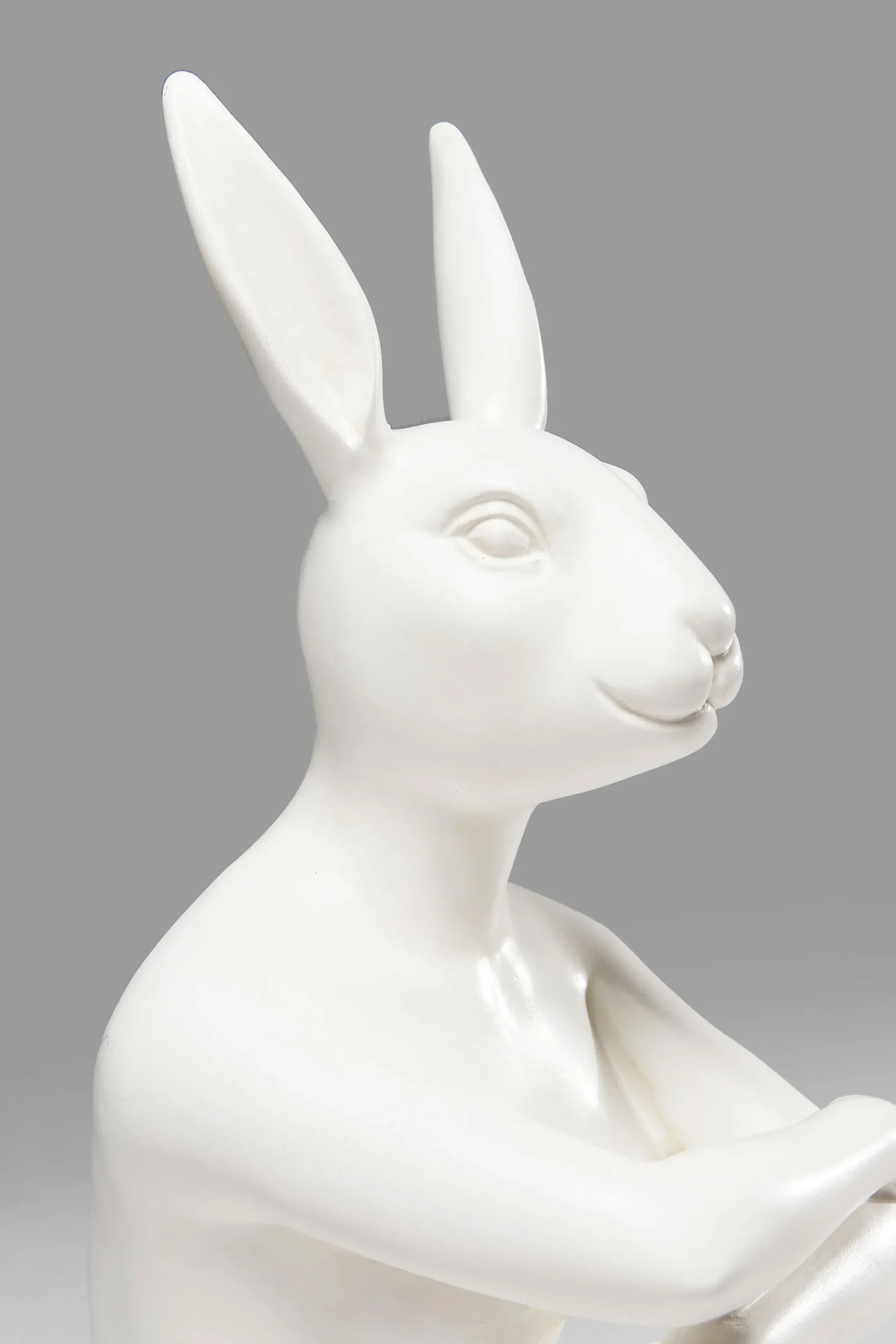 Figurka dekoracyjna Gangster Rabbit 26x39 cm biała